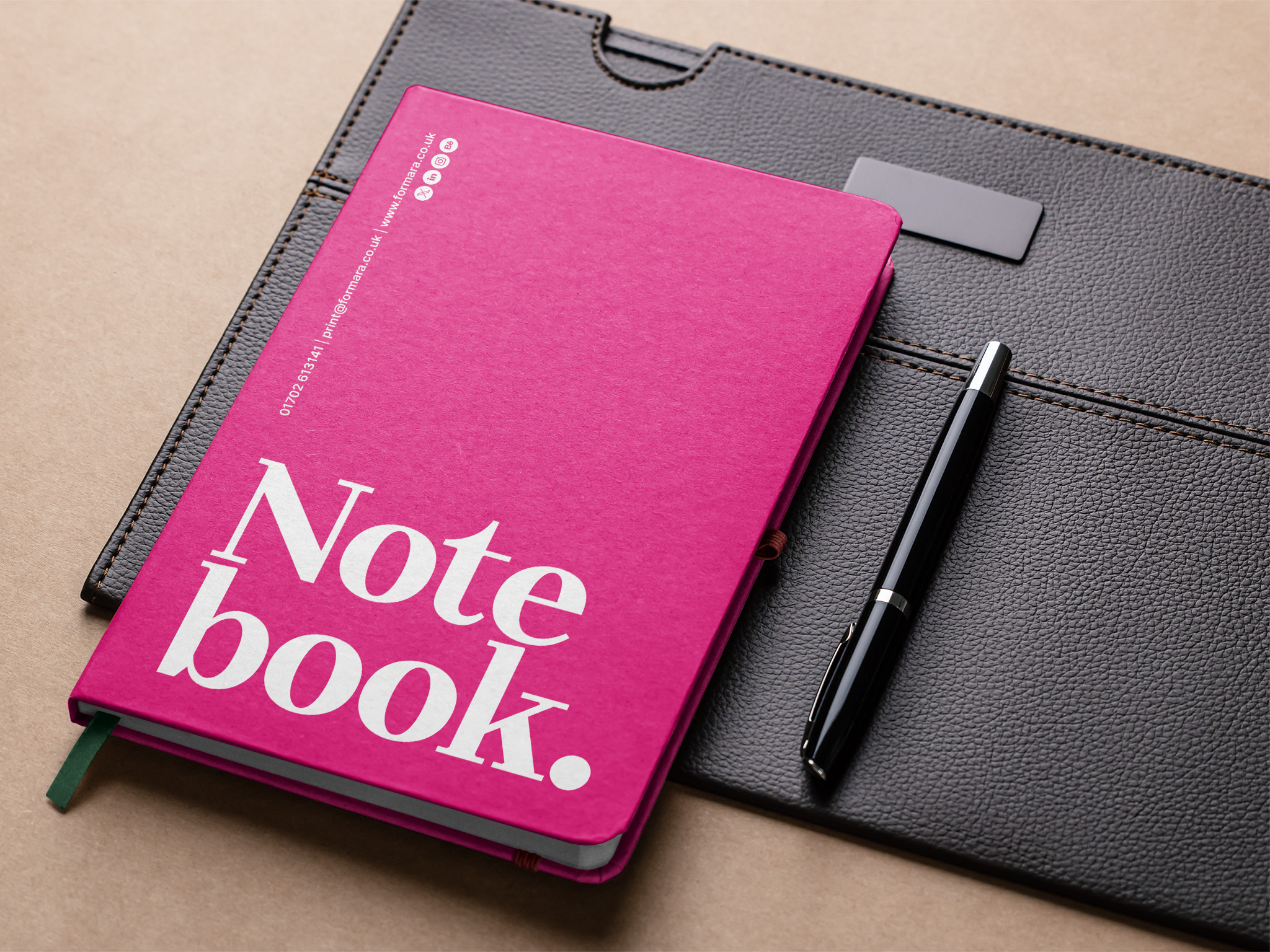 Custom printed notebooks – high-quality, personalised stationery for businesses and branding.