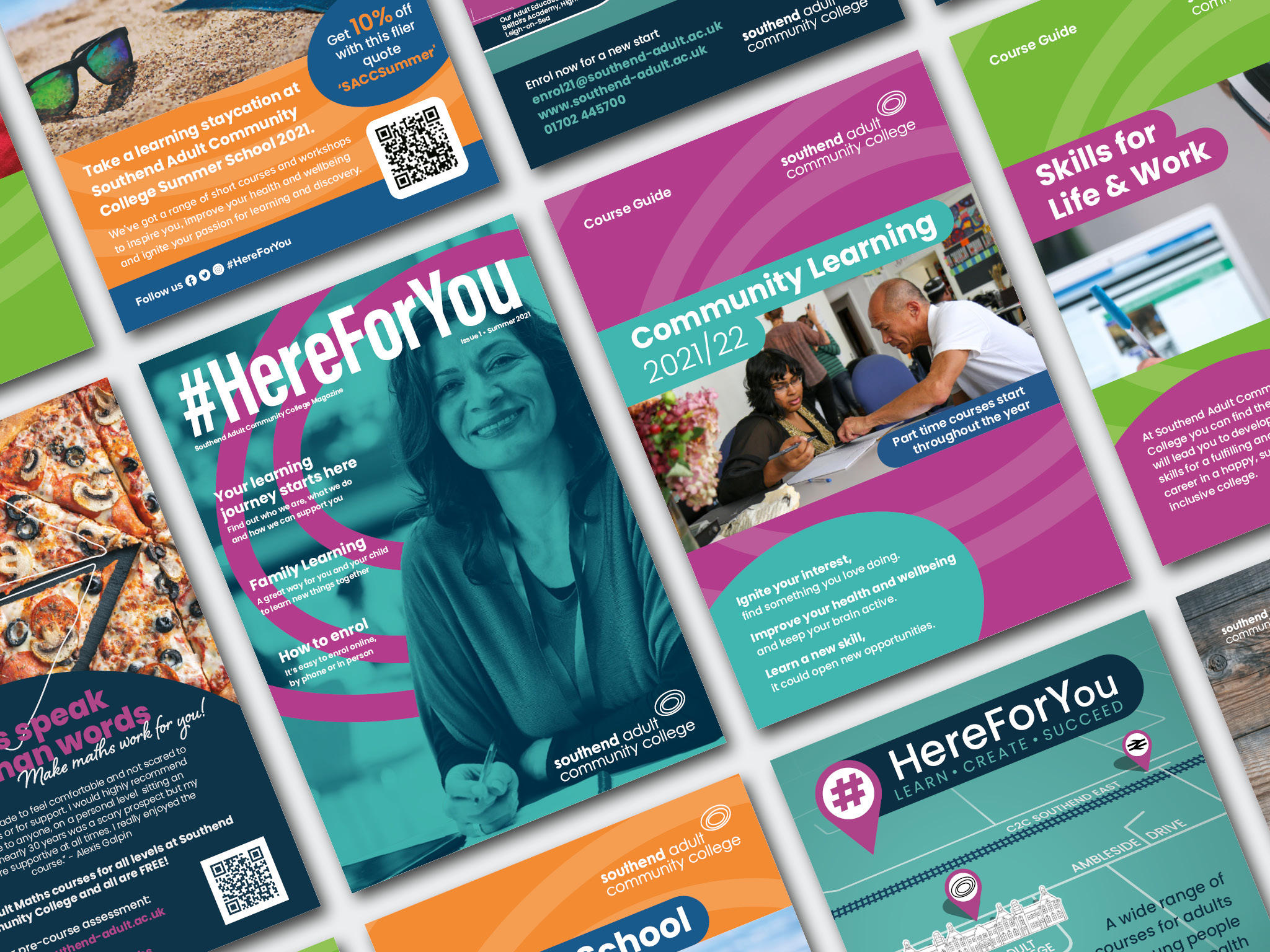 Southend Adult Community College case study – showcasing print services and solutions provided for local education.