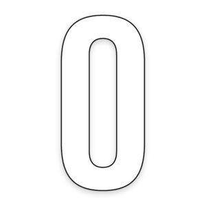 No 0 - Bin Sticker