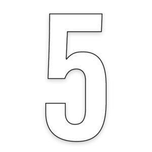 No 5 - Bin Sticker