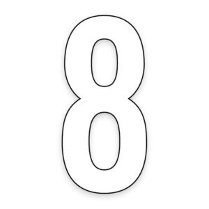No 8 - Bin Sticker