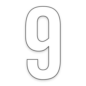 No 9 - Bin Sticker
