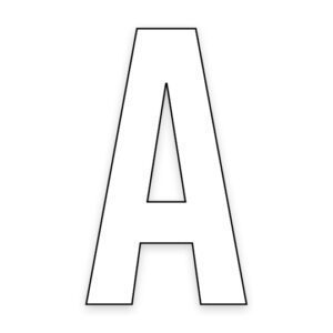 Letter A - Bin Sticker
