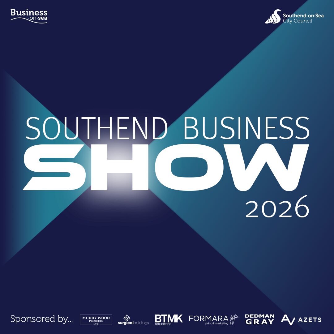 Southend’s first ever Business Show promotional display featuring Formara Print & Marketing as an official sponsor